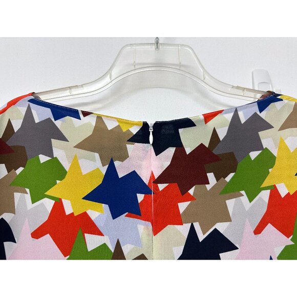 Akris Kinderstern Star Silk Top Rainbow Blouse Oversized Imi Knoebel Geo 12 - Picture 8 of 12